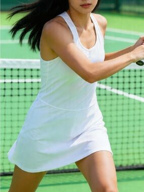 Karma White Athletic Tennis Athletic Wear Dress / Tunic